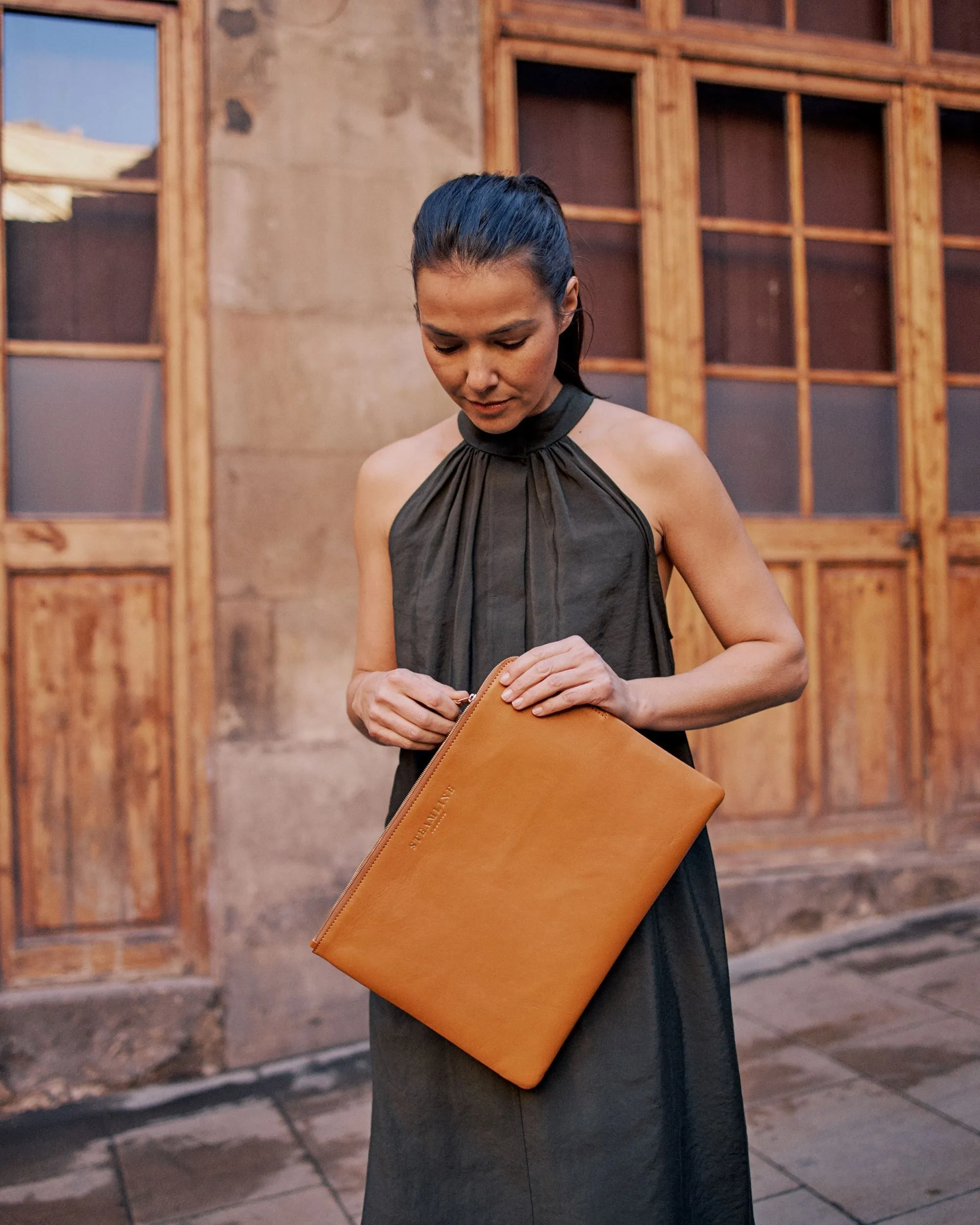 The Navigator - Stone Laptop Case