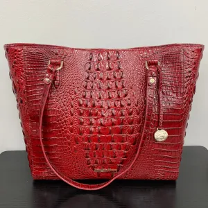 Tote Designer By Brahmin In Red, Size:Large