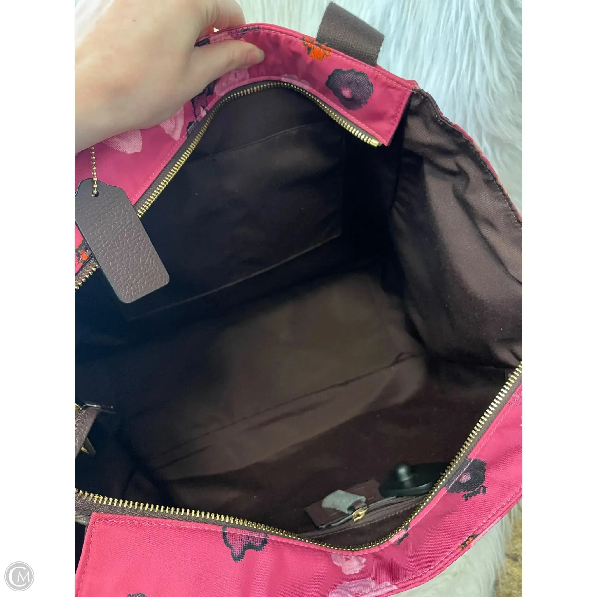 Tote Designer By Coach, Size: Large