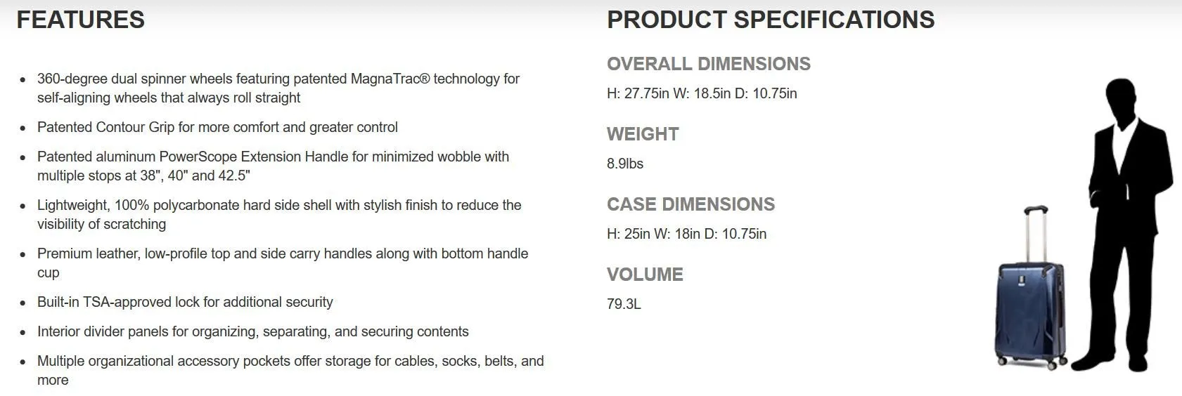 TravelPro Crew 11 25" 4-Wheel Medium Luggage
