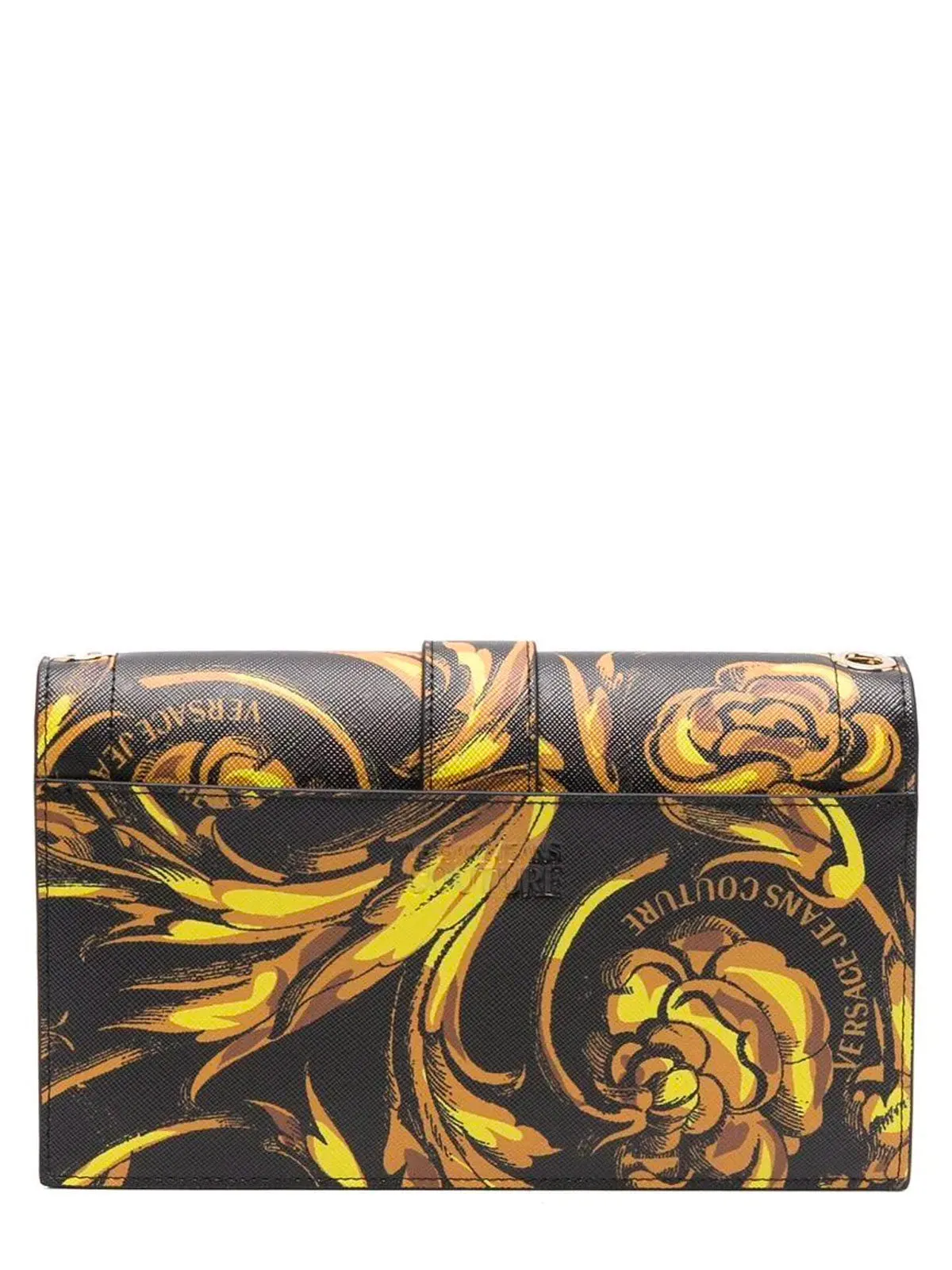 Versace Jeans Couture Baroque-Print Foldover Crossbody Bag