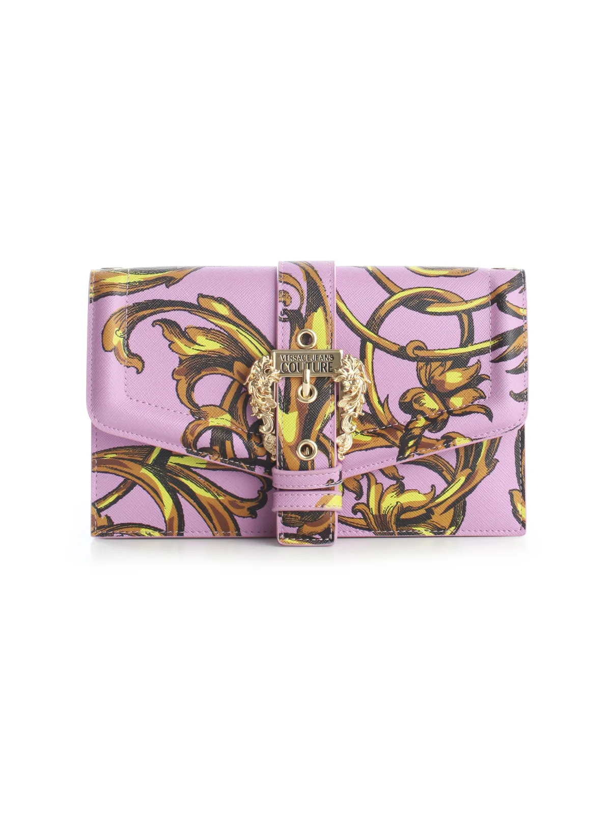 Versace Jeans Couture Baroque-Print Foldover Crossbody Bag