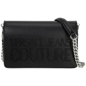Versace Jeans Couture Logo-Perforated Foldover Crossbody Bag