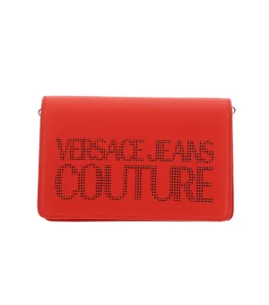 Versace Jeans Couture Logo-Perforated Foldover Crossbody Bag