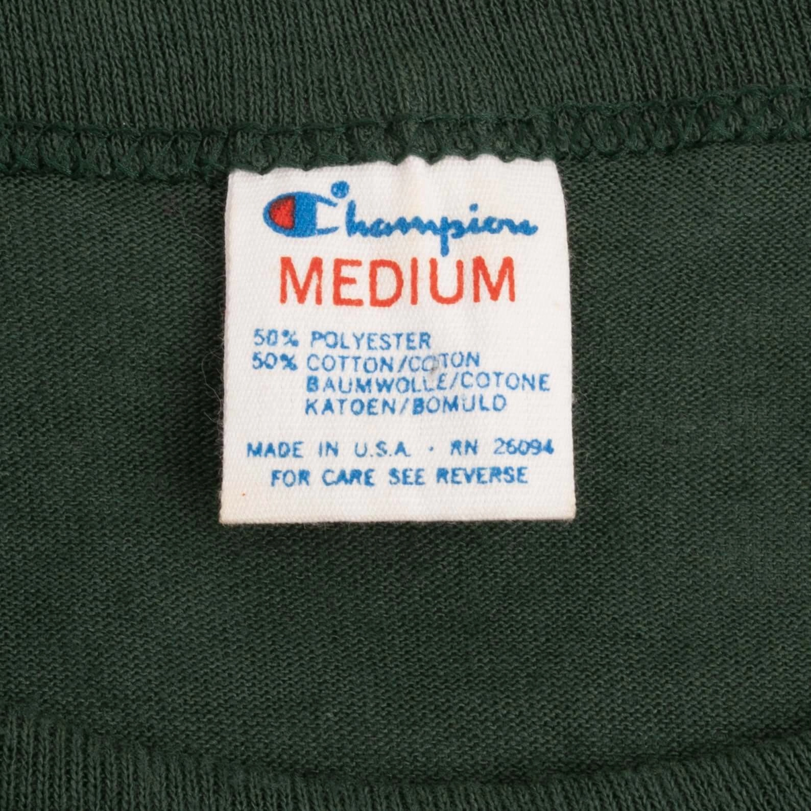 VINTAGE MLB OAKLAND ATHLETICS 1987 CHAMPION TEE SHIRT SIZE SMALL MADE IN USA