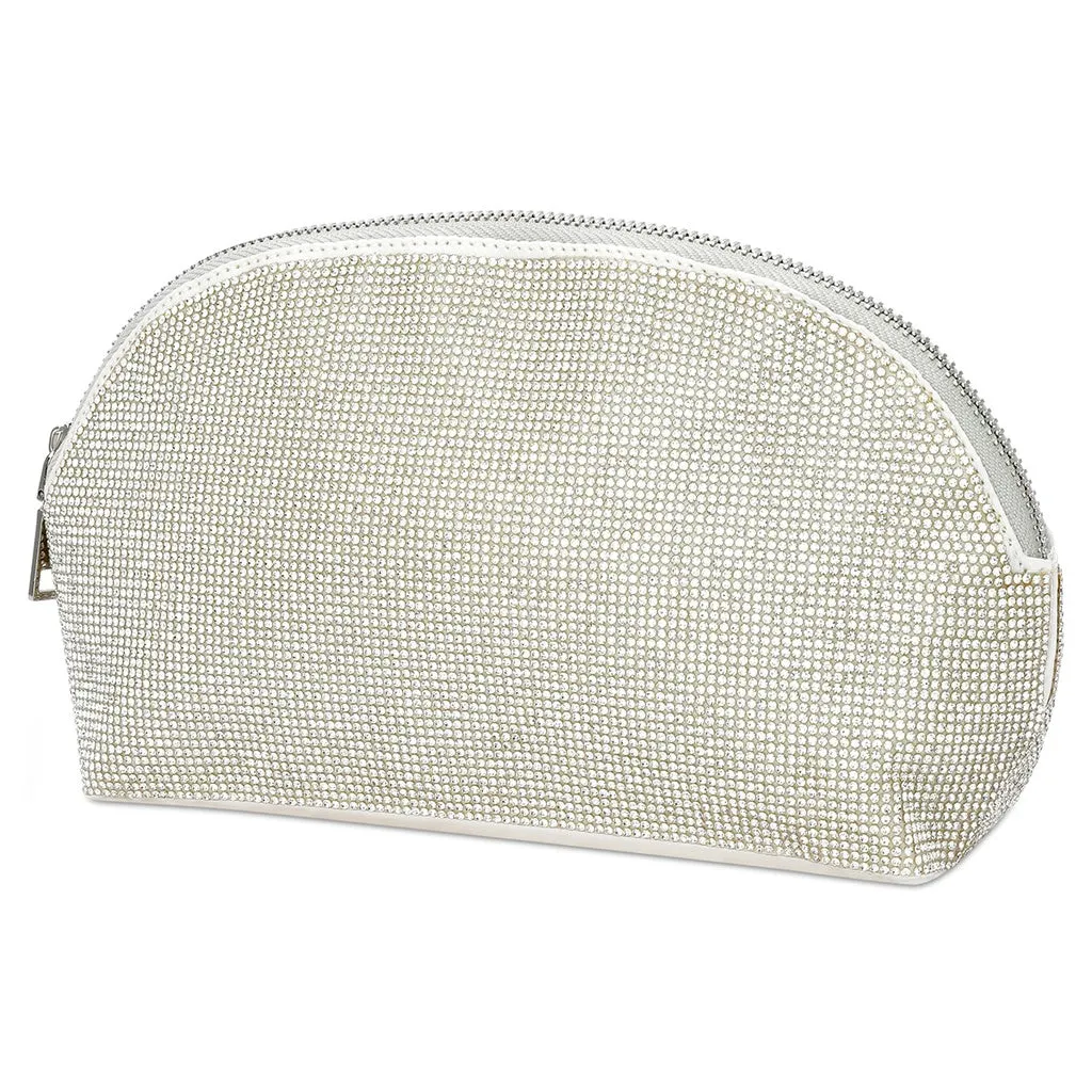 White Crystal Cosmetic Bag