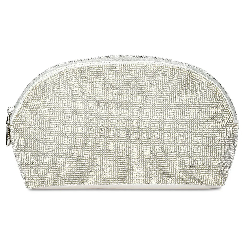 White Crystal Cosmetic Bag