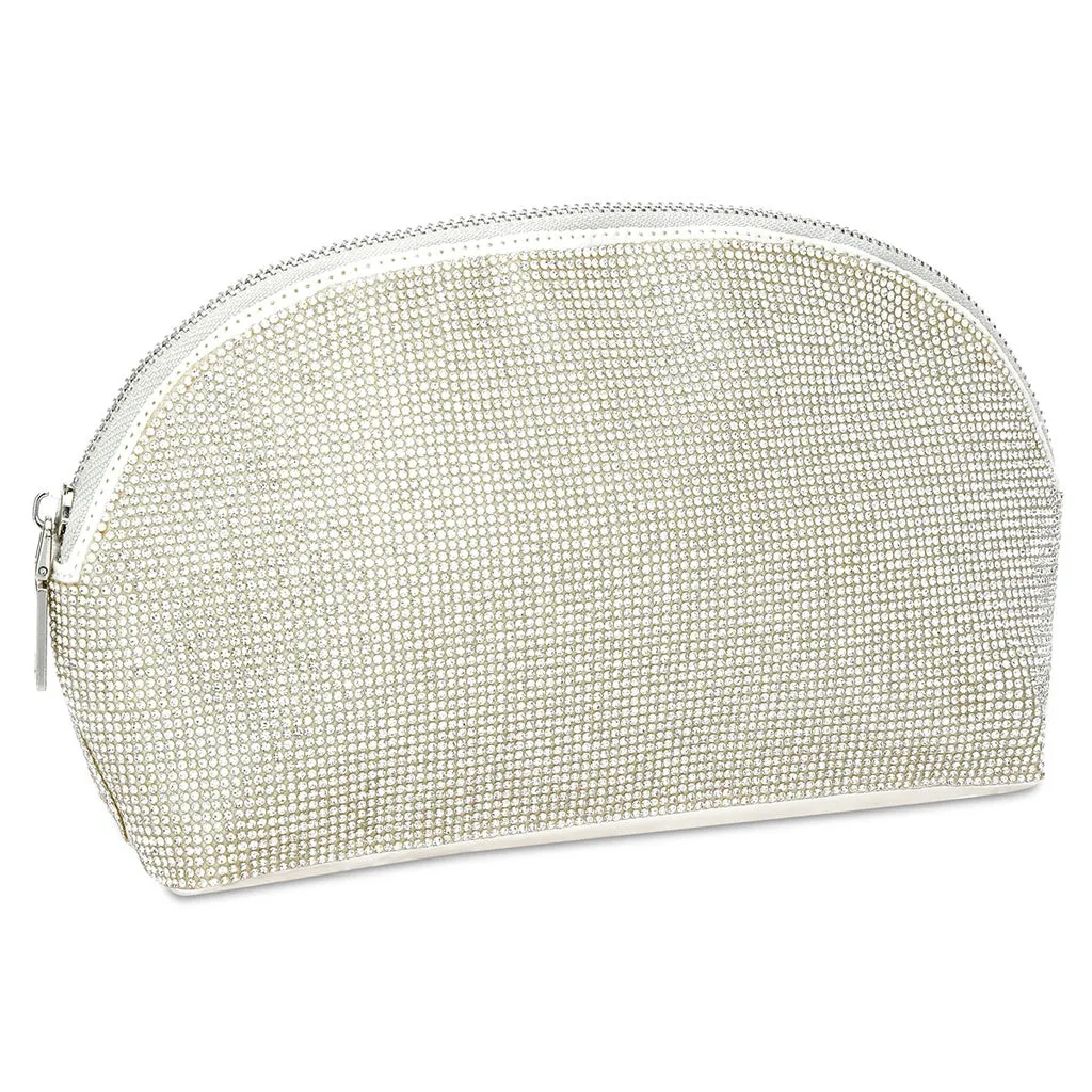 White Crystal Cosmetic Bag