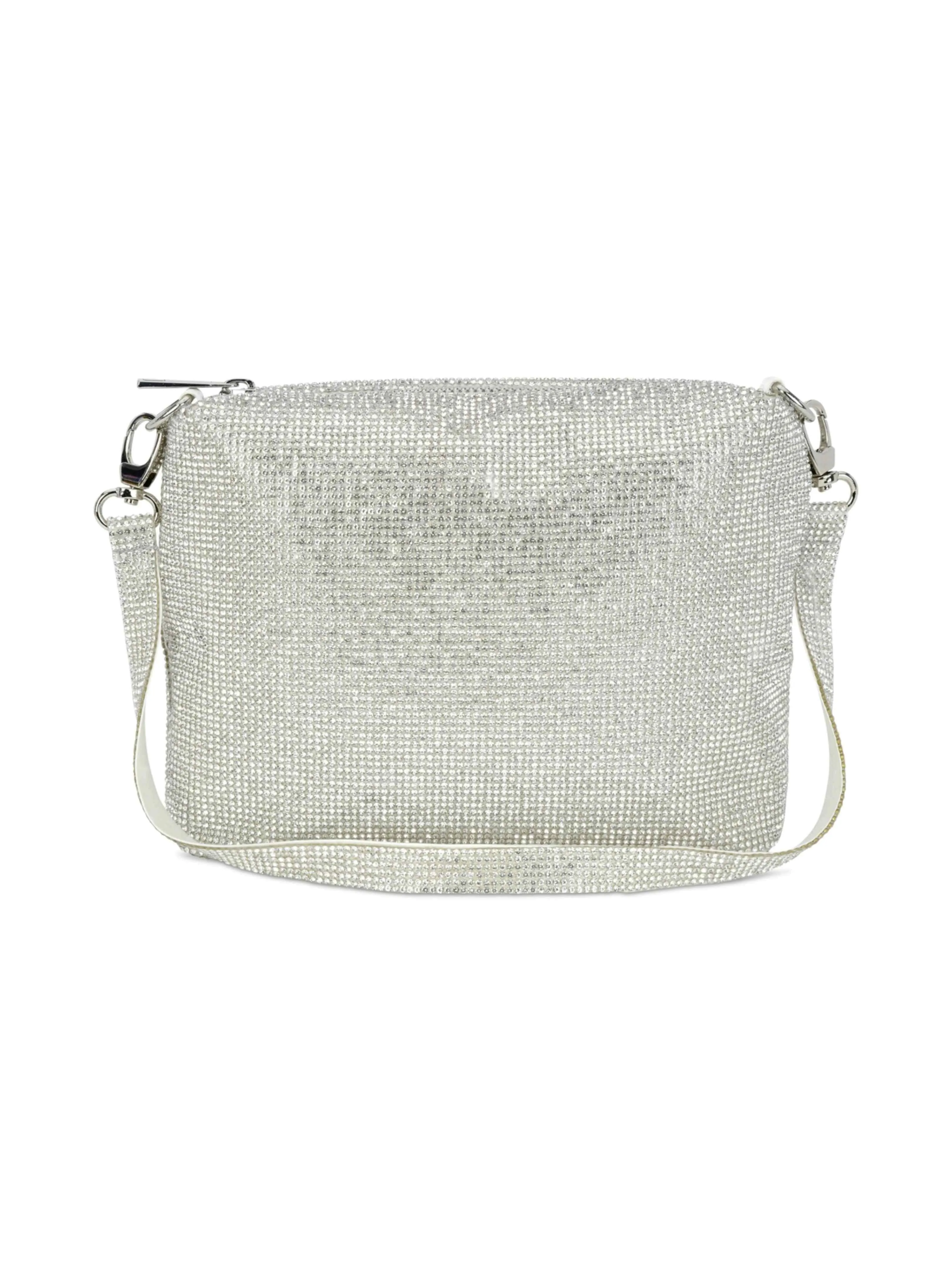 White Crystal Crossbody Bag